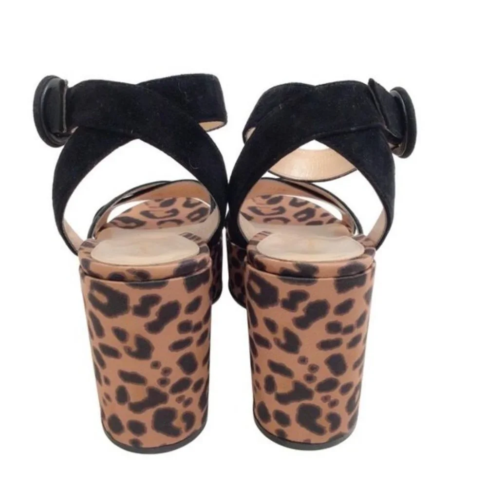 Gianvito Rossi Leather Sandals with Platform Heel